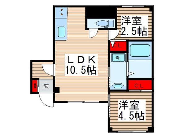 マリ－ナアイランドの物件間取画像